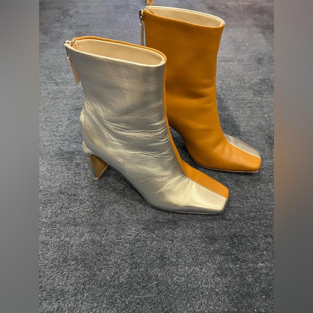 Jonathan Simkhai Tan and Chrome Ryder Heeled Boots - Picture 3 of 10